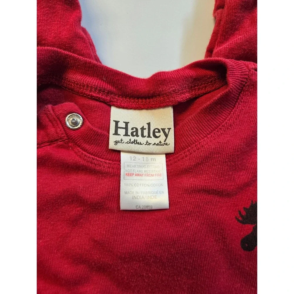 Hatley Red Moose Trailing A Little Behind Union Suit Sleeper 12-18M
